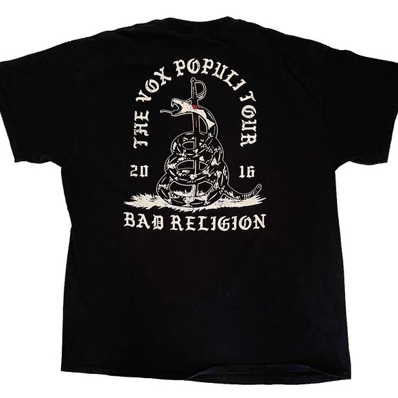 Bad Religion, Vox Populi 2016 Tour Shirt, 2-Sided Graphics, Size XL - Picture 3 of 5
